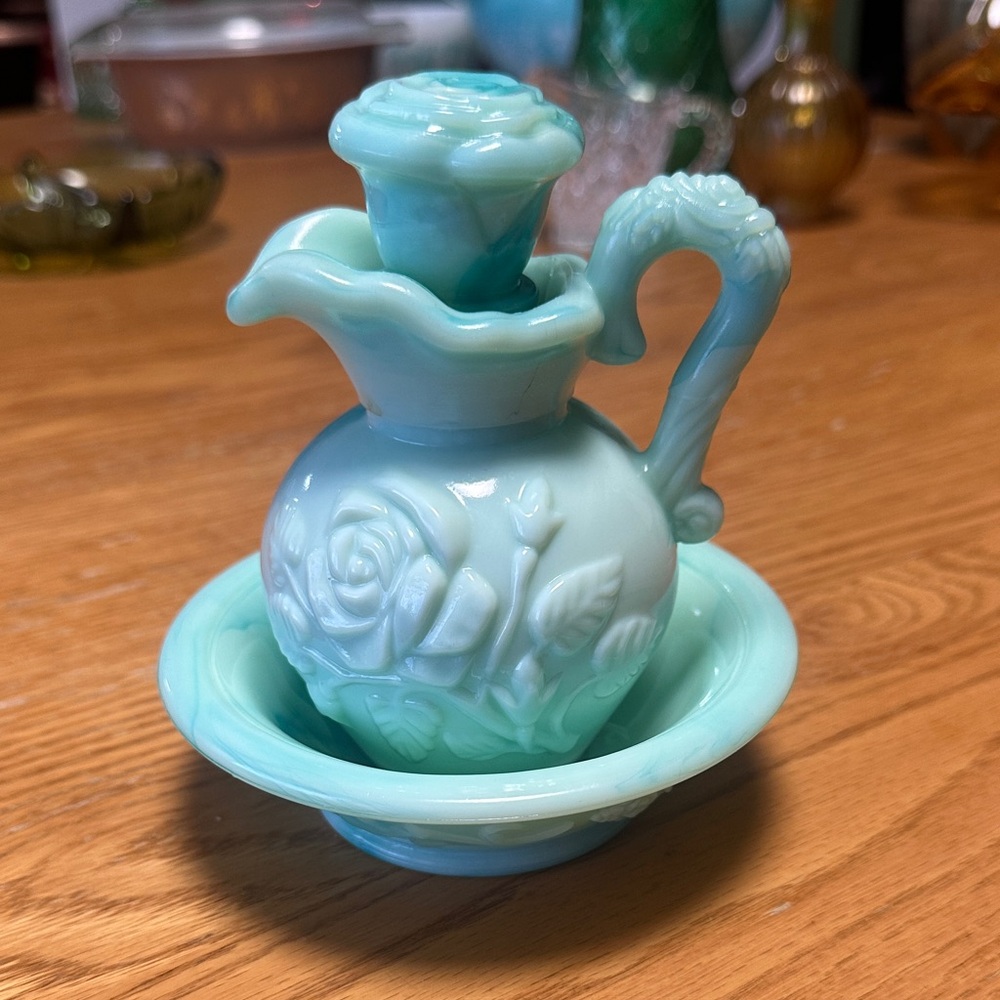 Vintage Avon Victoriana Pitcher and Bowl set.